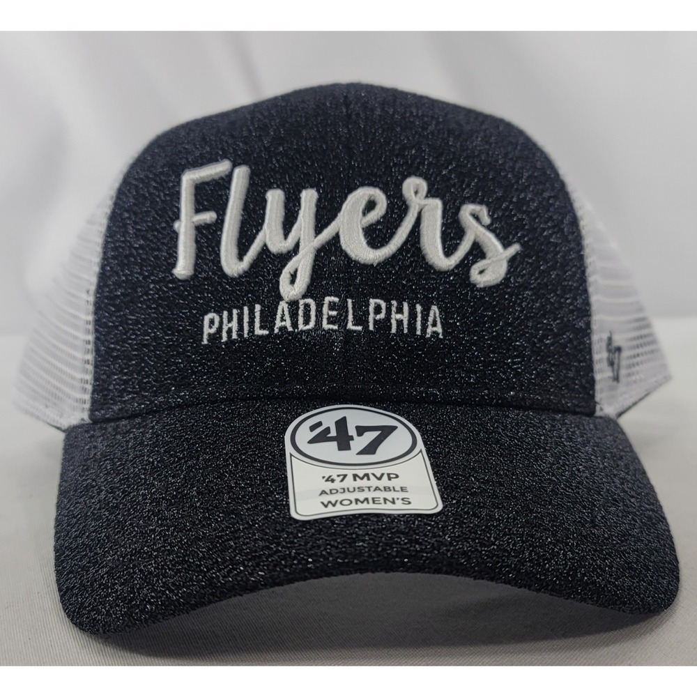 Philadelphia Flyers '47 MVP Women's Encore Trucker Snapback Hat - Black/White